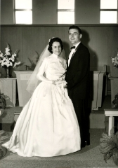  Barbara and Gene Nissley's wedding at the Palmyra Brethren in Christ Church.
